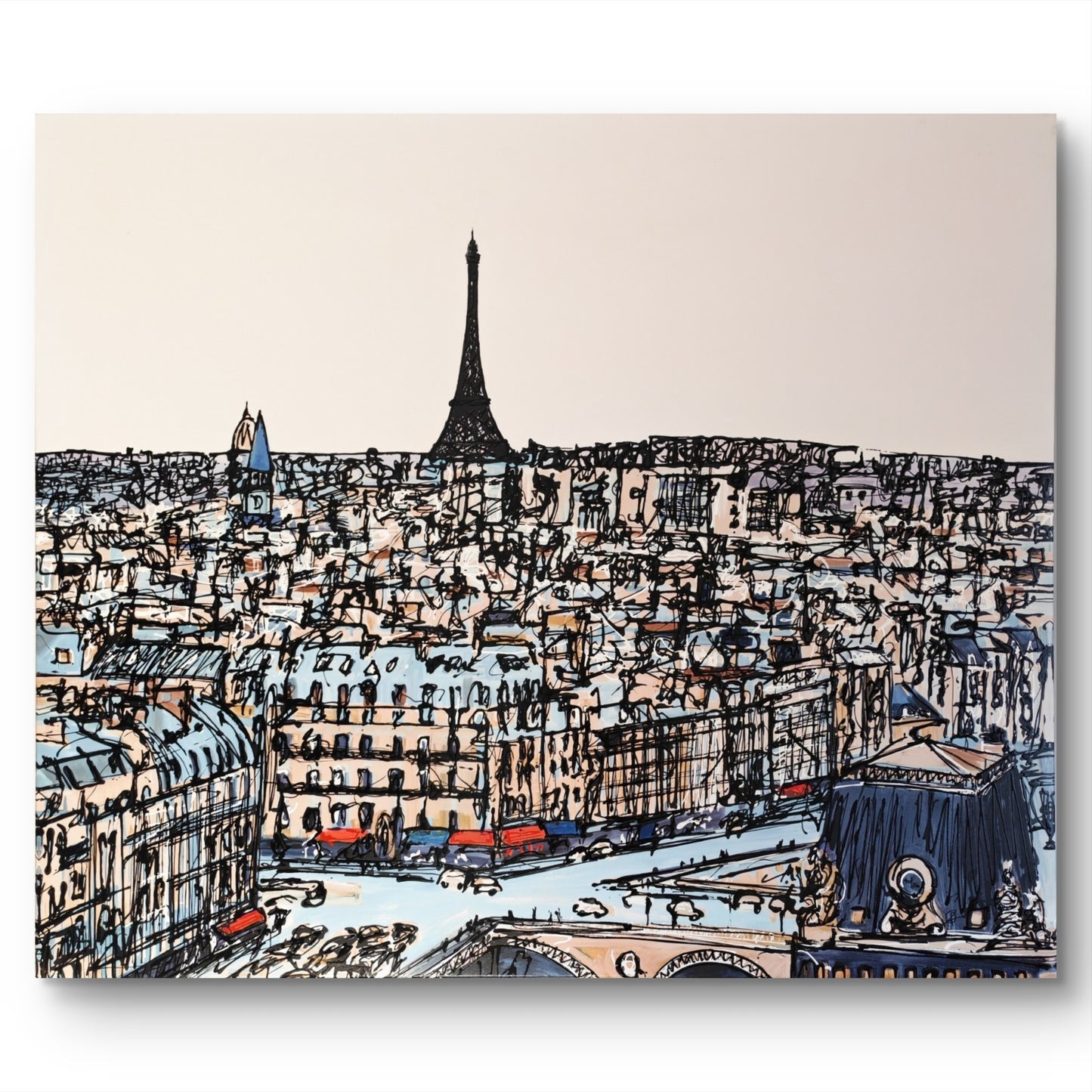 PAUL KENTON Signed Limited Edition Boxed Canvas “Vue Parisienne” 40/150