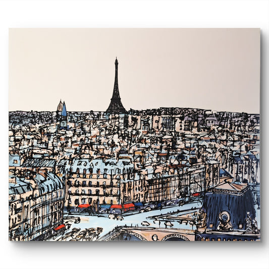 PAUL KENTON Signed Limited Edition Boxed Canvas “Vue Parisienne” 40/150