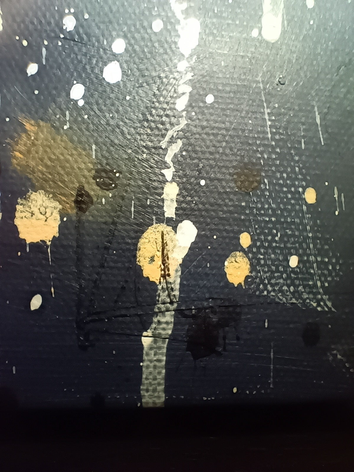 KRIS HARDY (b.1978) Original Framed Oil Painting on Canvas "NY City Lights"
