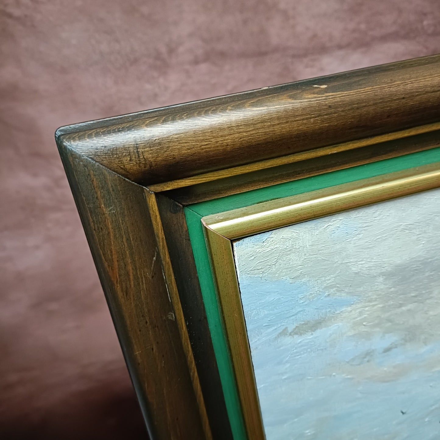 ALAN HOLTBY BROWN Original Oil Painting on board "Coverdale Abbey, Yorkshire"