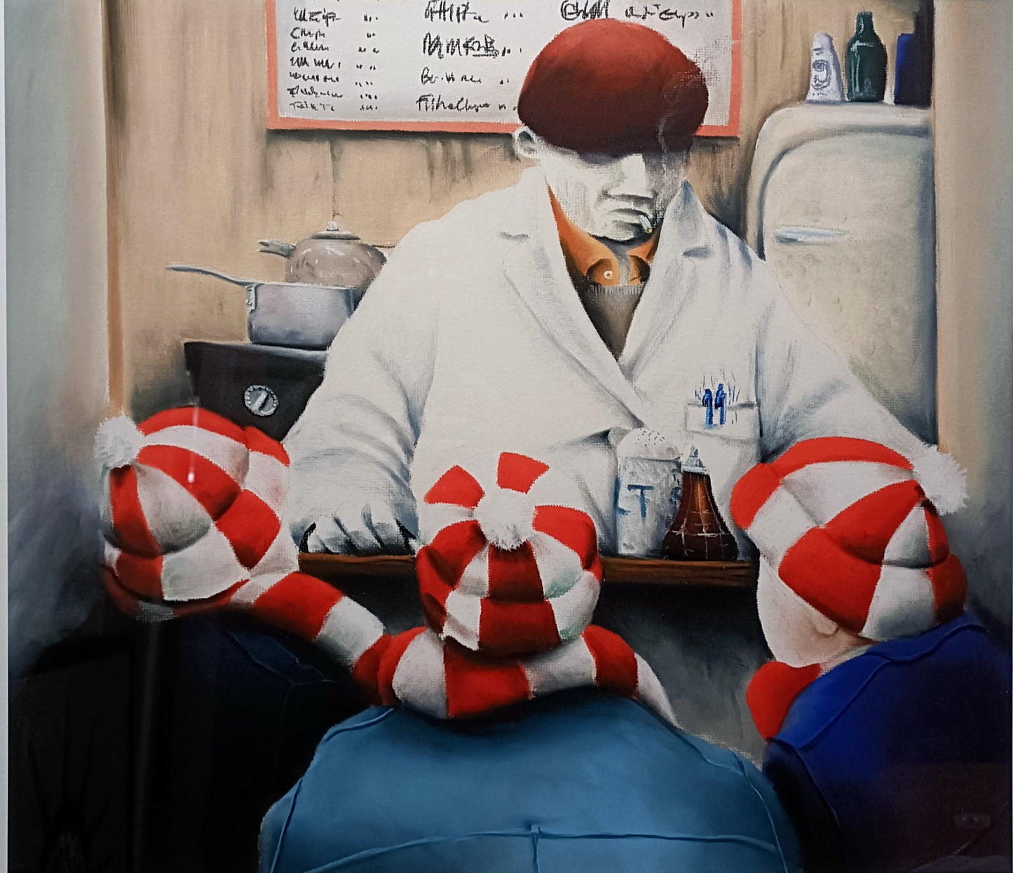 MACKENZIE THORPE  Limited Edition Print "Got any Burgers?" 234/495