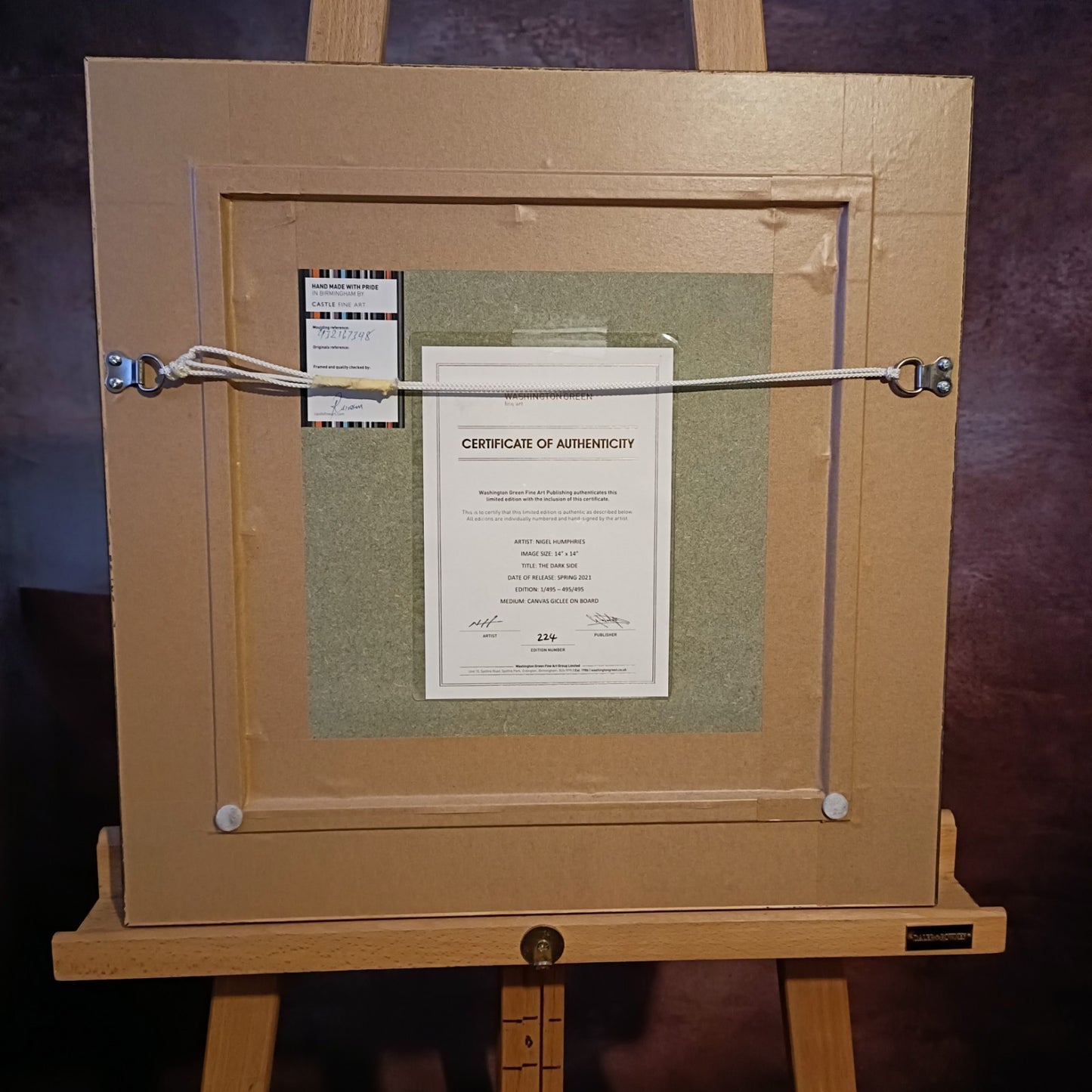 NIGEL HUMPHRIES Signed Limited Edition Print "The Dark Side" 224/495