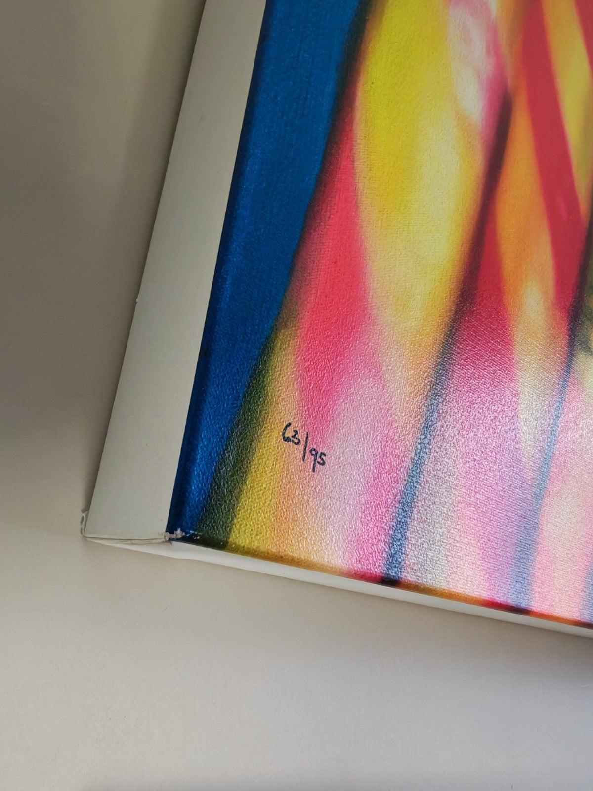SARAH GRAHAM Signed Limited Edition Canvas "Candy Canes" 63/95