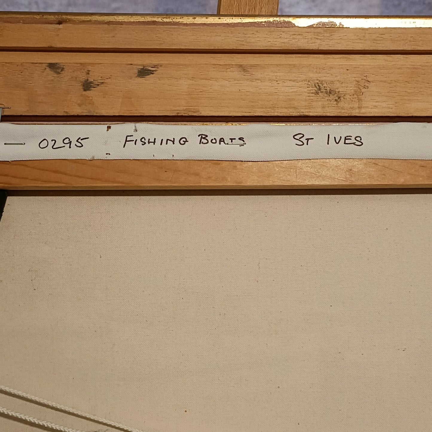 NANCY BAILEY (1913-2012) Framed Original Oil on Canvas "Fishing Boats St Ives"