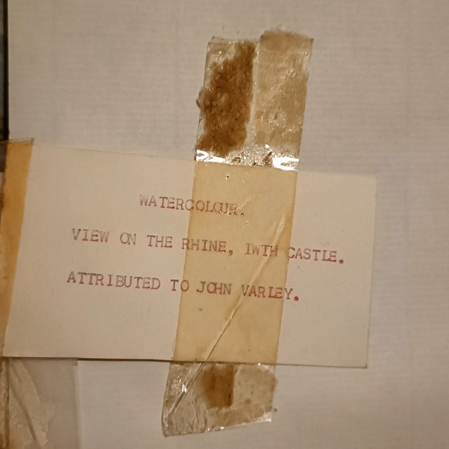 Attributed to JOHN VARLEY Framed Original Watercolour "View of the Rhine"