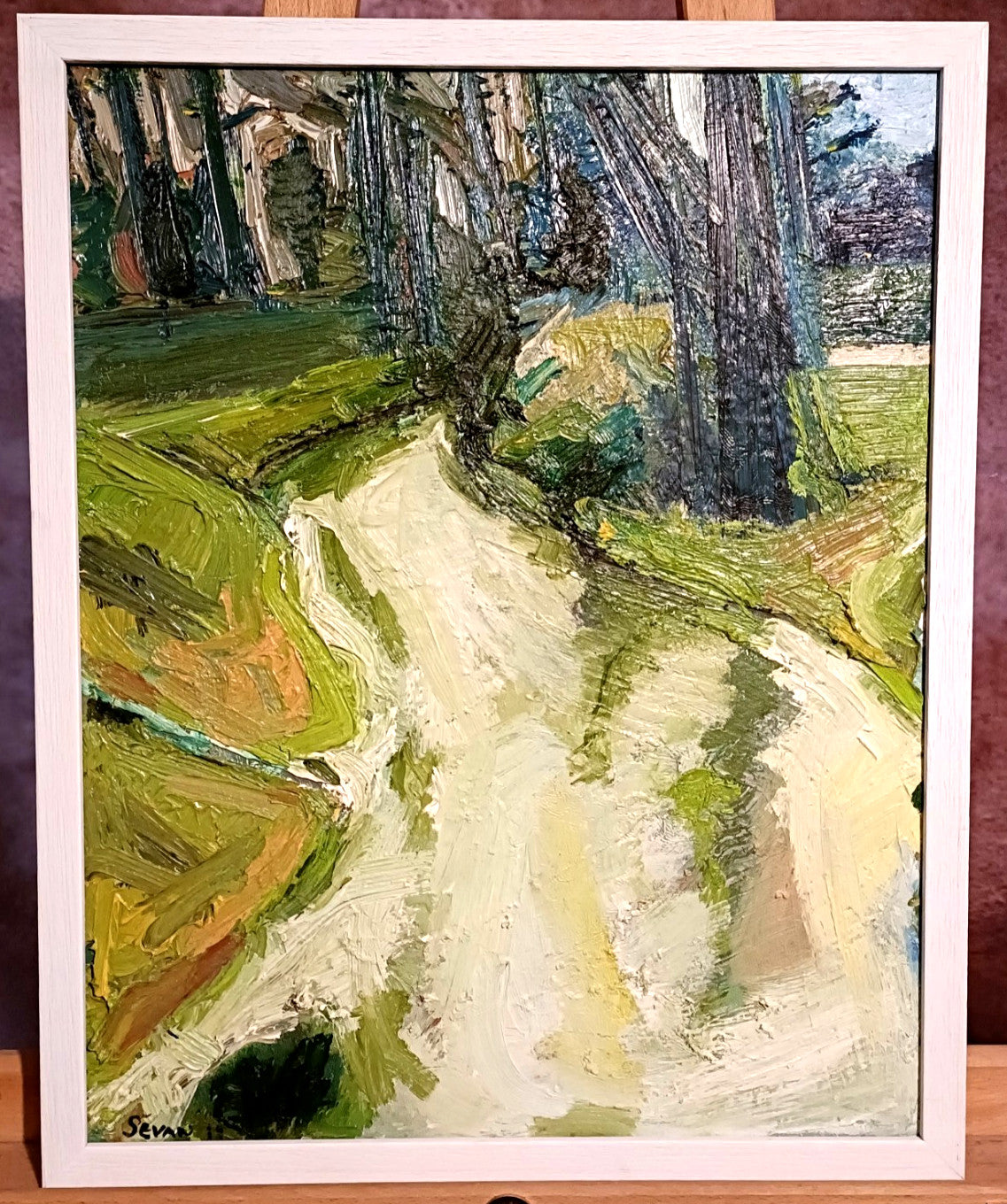 SEVAN MALIKYAN (b.1972) Framed Original oil Painting "Glengarra River"