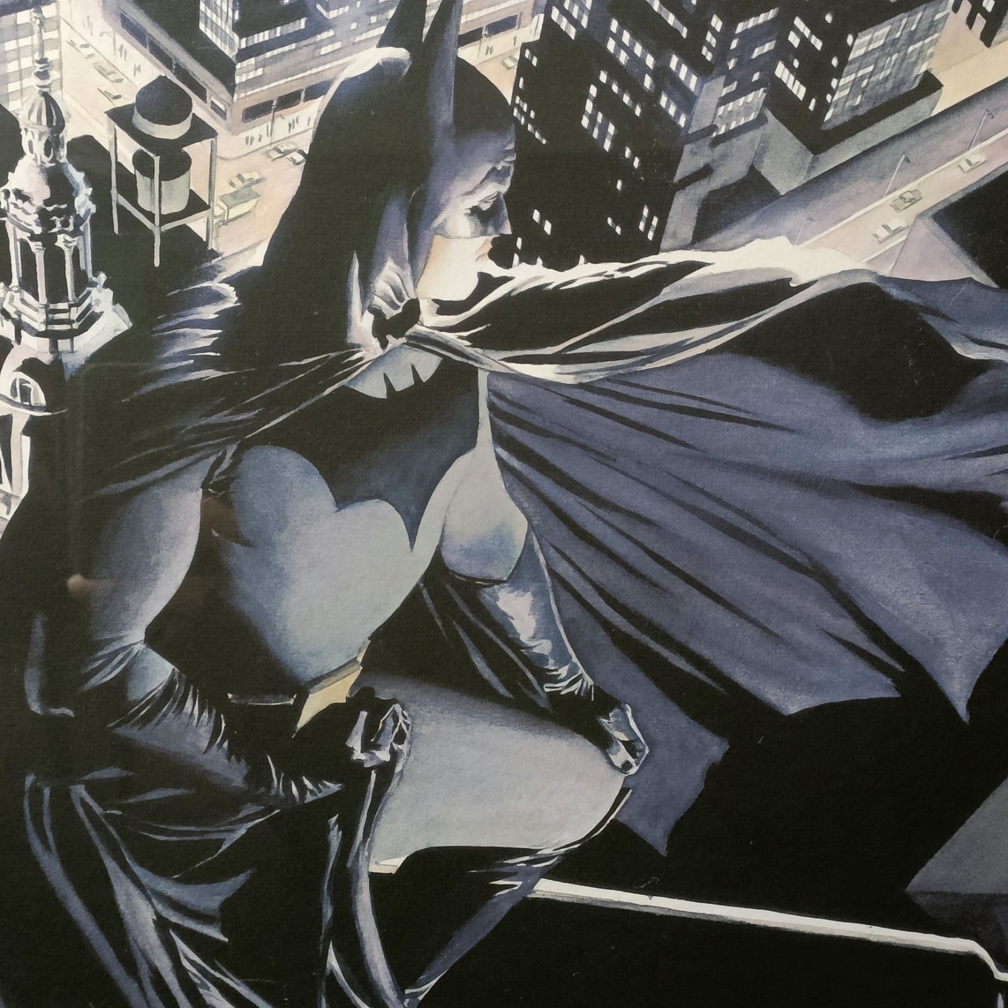 ALEX ROSS Signed Framed Limited Edition Print Batman: Knight Over Gotham 165/195