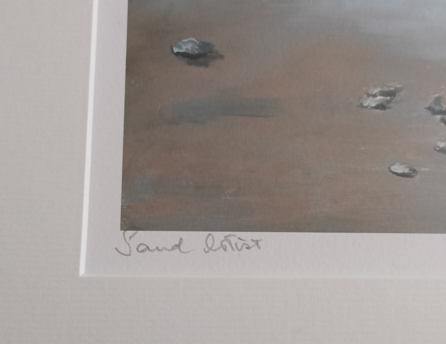 Eric Masefield Limited Edition Print 45/150 "Sand Artist " Mounted and Framed