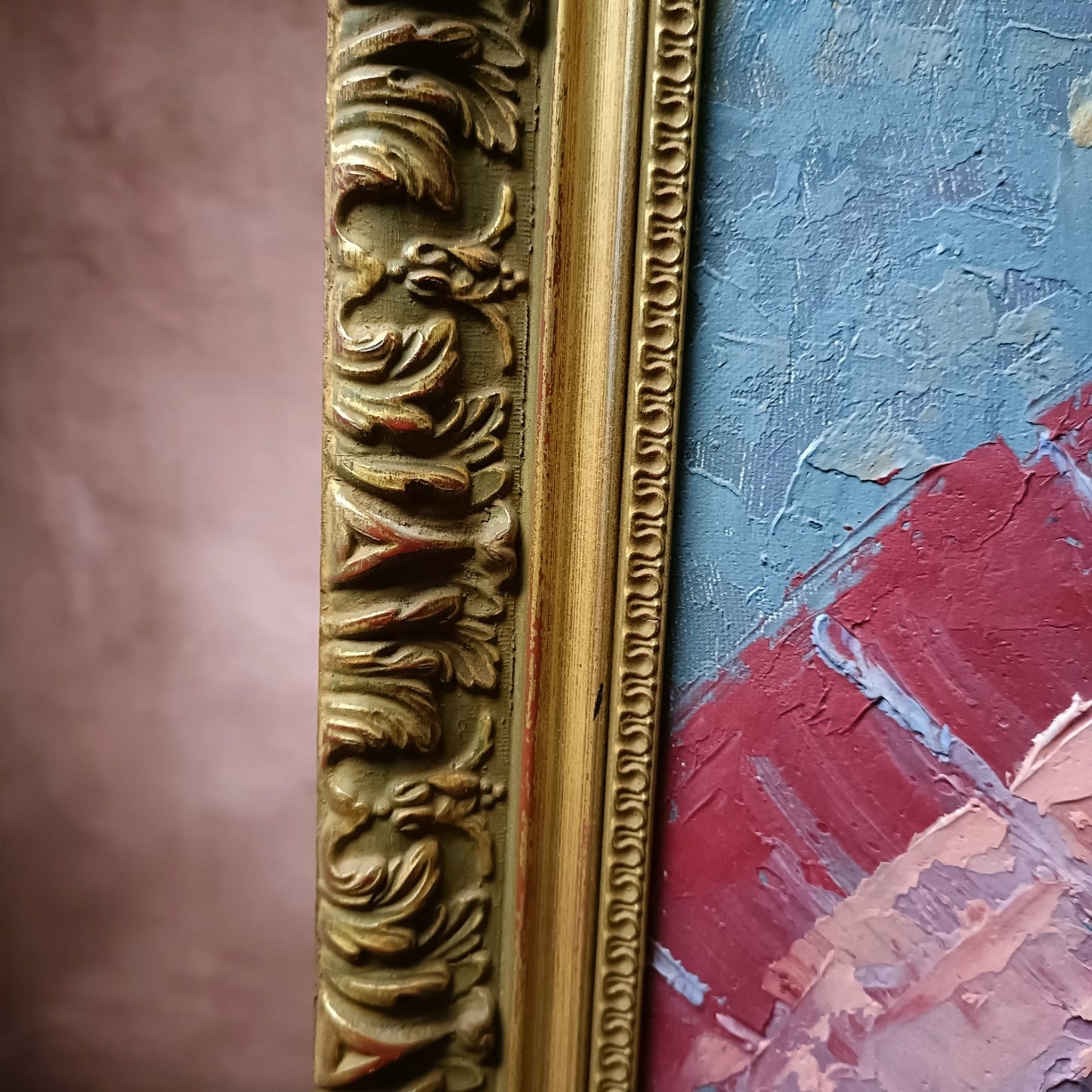 LUIS FERRO MARQUEZ (b.1899)Framed Original Oil Painting Guanajuato Street Scene