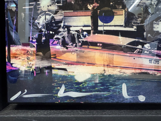 PACO RAPHAEL Framed, Signed Original Mixed Media "Bella Venezia"
