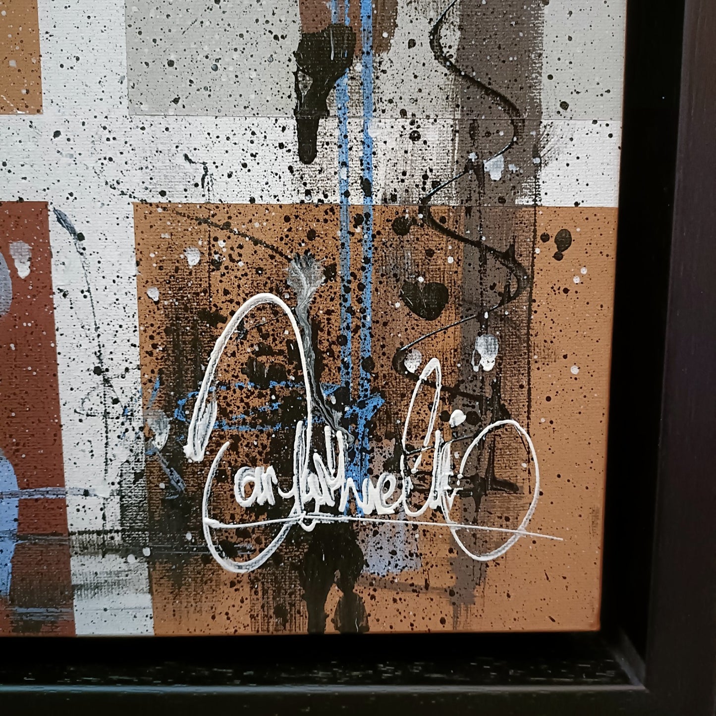 SAMANTHA ELLIS Framed Original Acrylic Painting "Nosey IV"