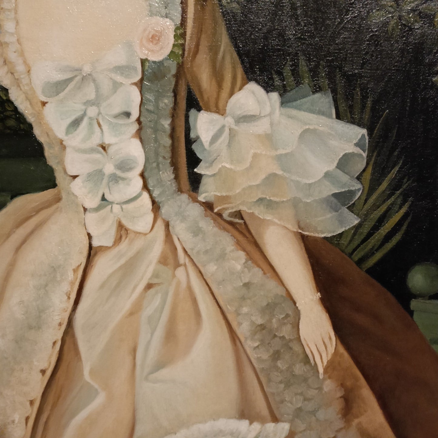 Framed Oil Painting "Portrait of Madame de Pompadour" After François Boucher