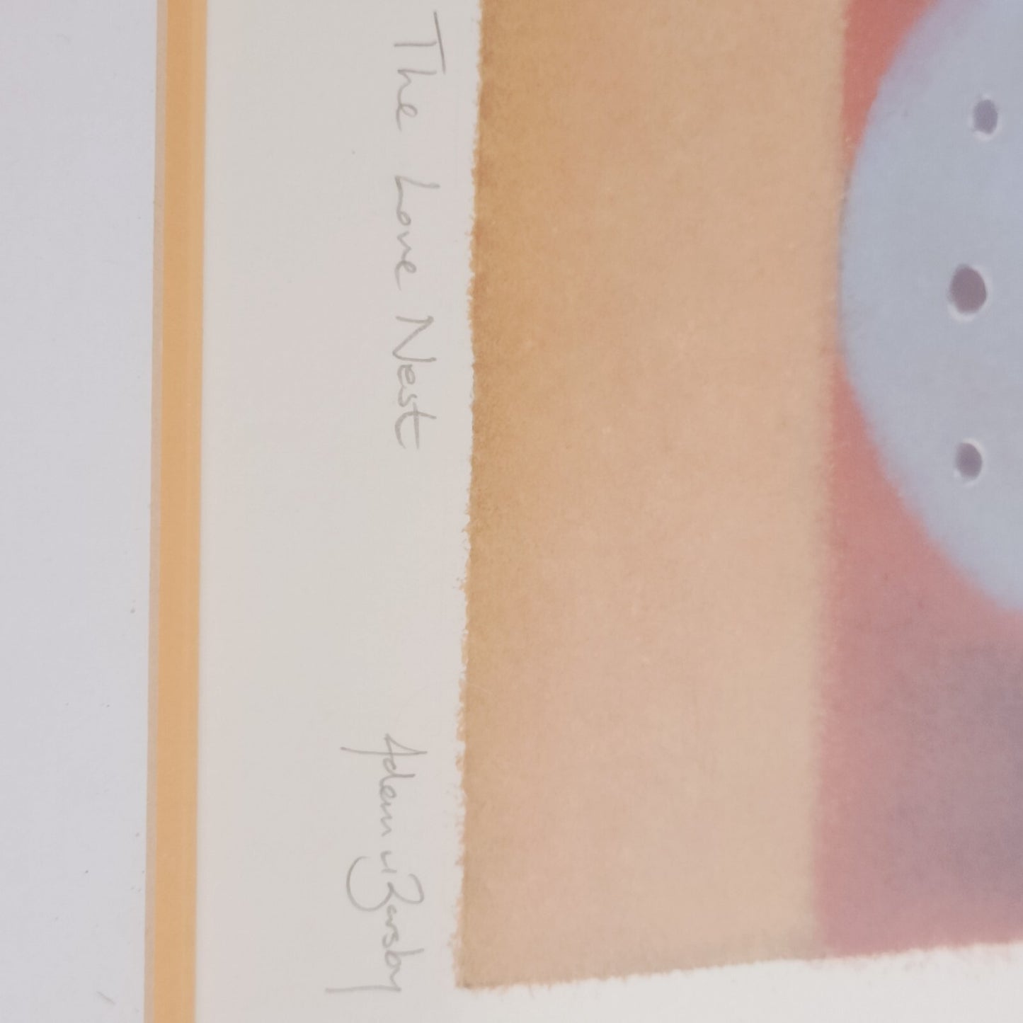 ADAM BARSBY Limited edition signed print "The Love Nest" 454/500