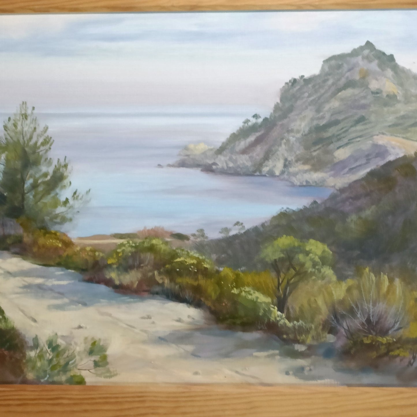 JIM RIDOUT Original Oil on Board “Sentier vers le Dolmen, Cap Taillat”