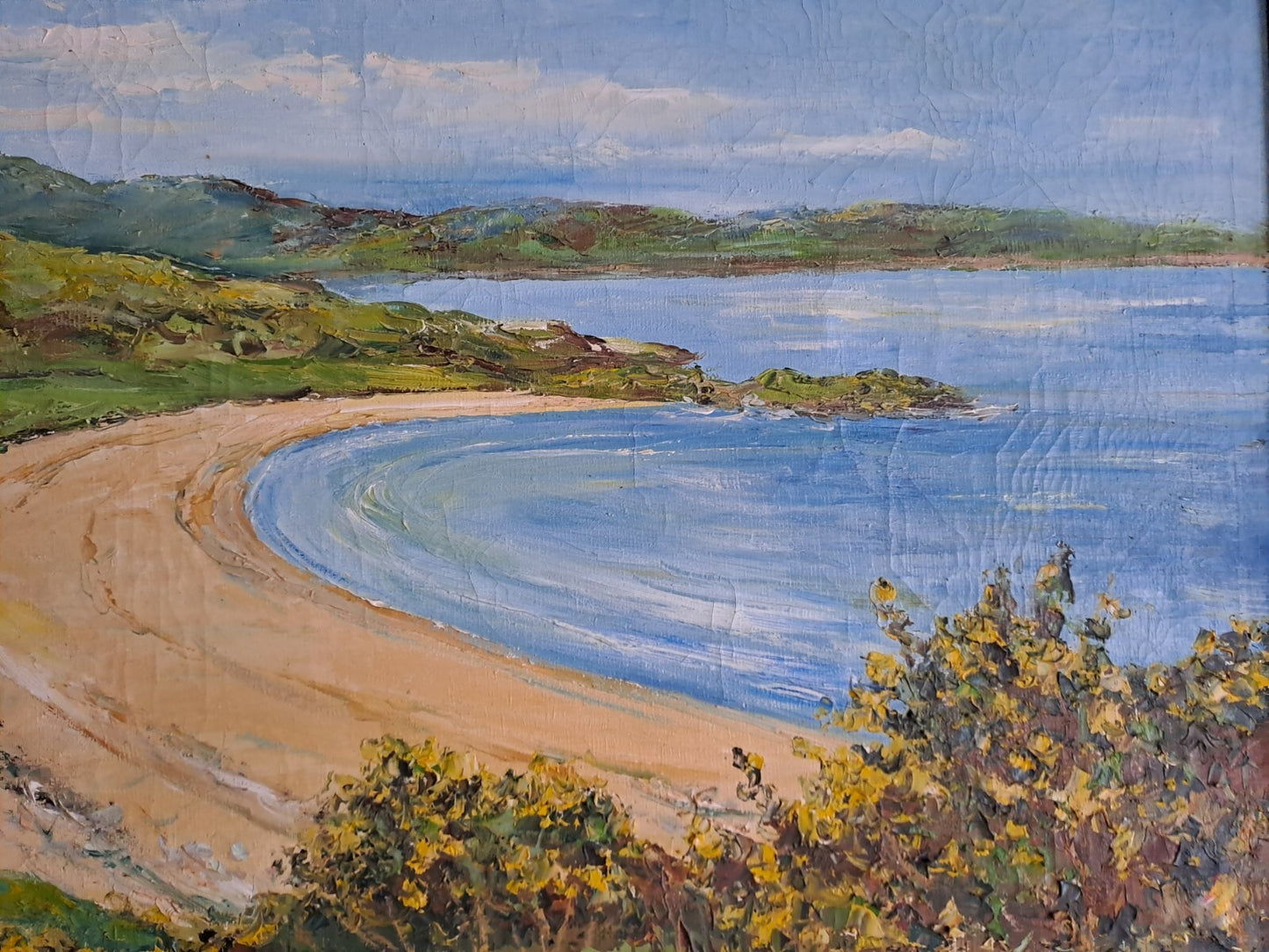 ENRIQUE KOSCAYA (1901-1970) Oil on Canvas Scottish Landscape. Sanna Bay, Argyll
