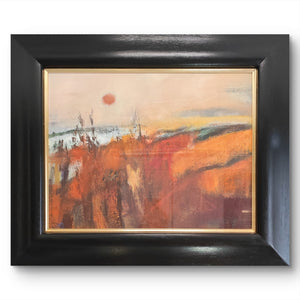 MAY BYRNE Signed Original Oil Painting "A landscape at sunrise"