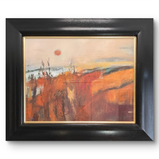 MAY BYRNE Signed Original Oil Painting "A landscape at sunrise"