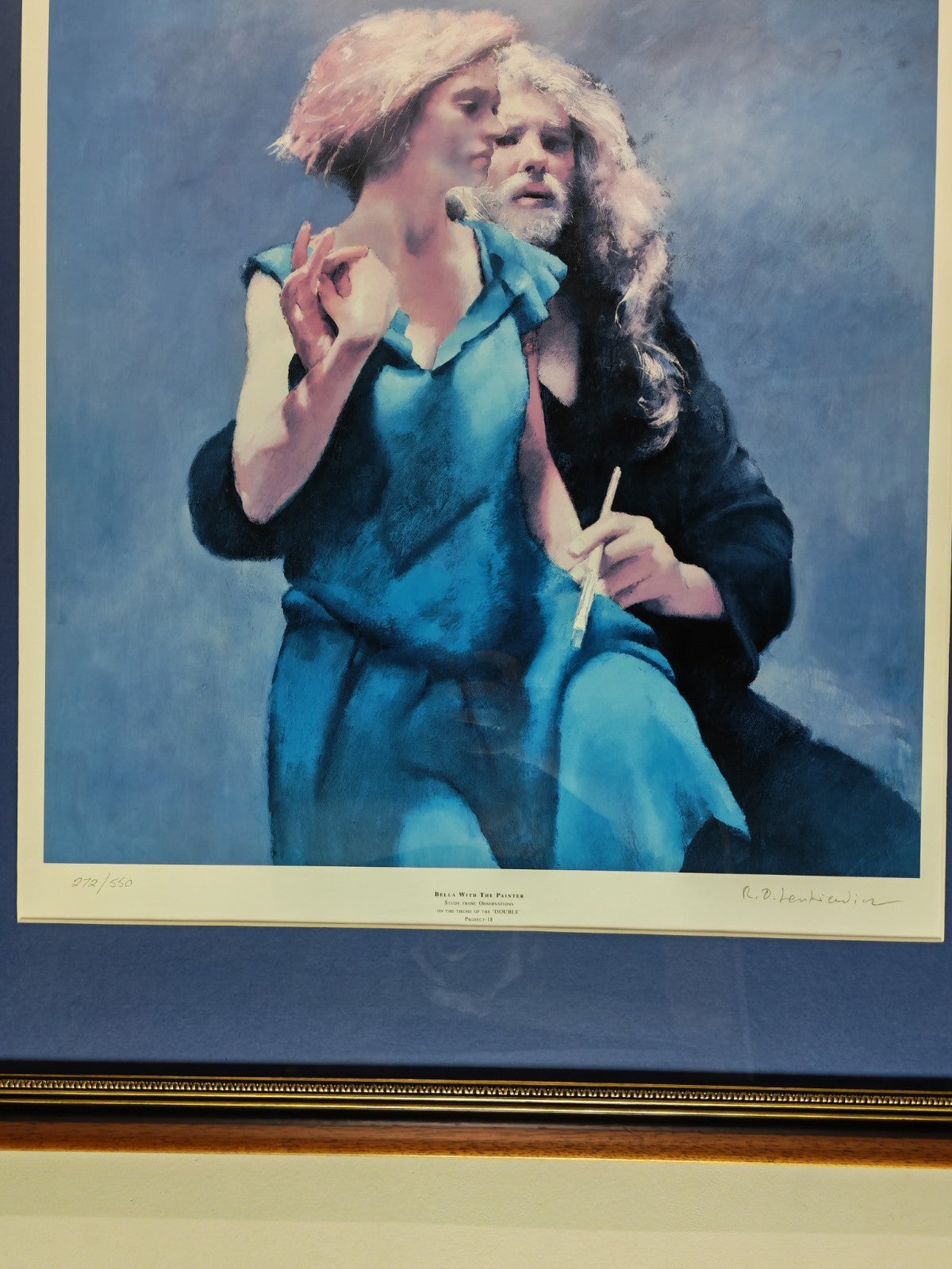 ROBERT LENKIEWICZ Signed Framed Limited Edition "Bella with the Painter" 272/550