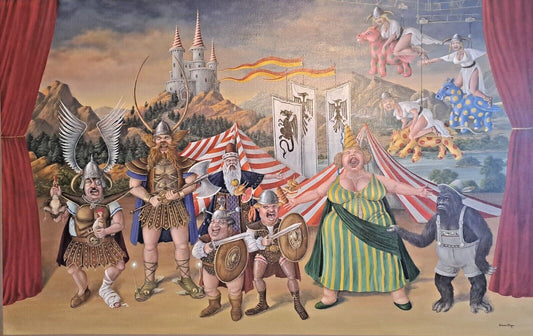EDWIN CRIPPS Original AbsurdSurrealism Bad Day At Bayreuth - A Wagnerian Fiasco