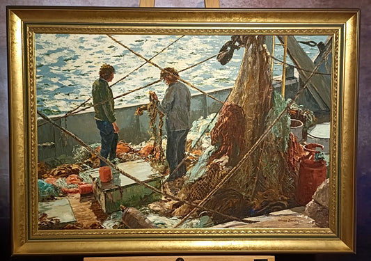 NANCY BAILEY (1913-2012) Framed Original Oil on Canvas "Ropes & Things"