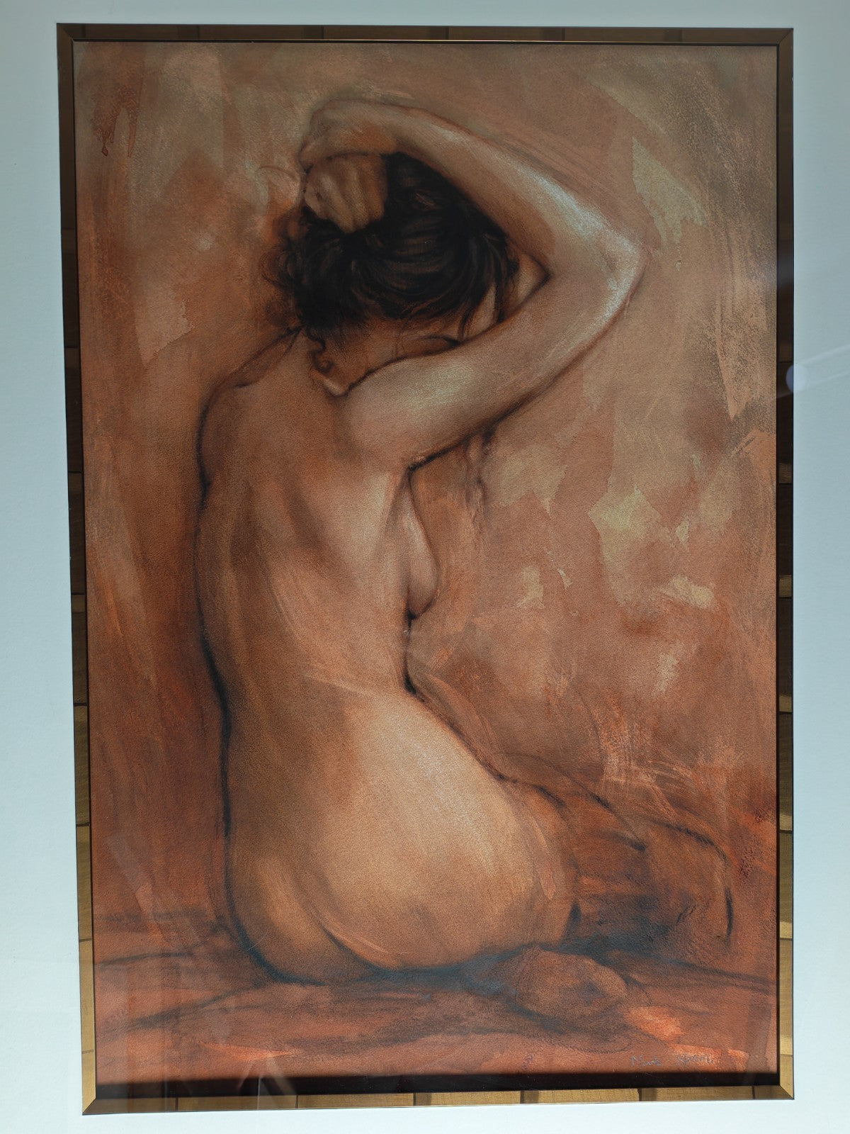 MARK SPAIN "Nude study" Framed Signed Original Oil Painting