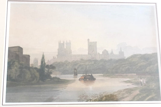 EDGAR JOHN VARLEY 1839-1888 Watercolour "River Ouse and York Minster"