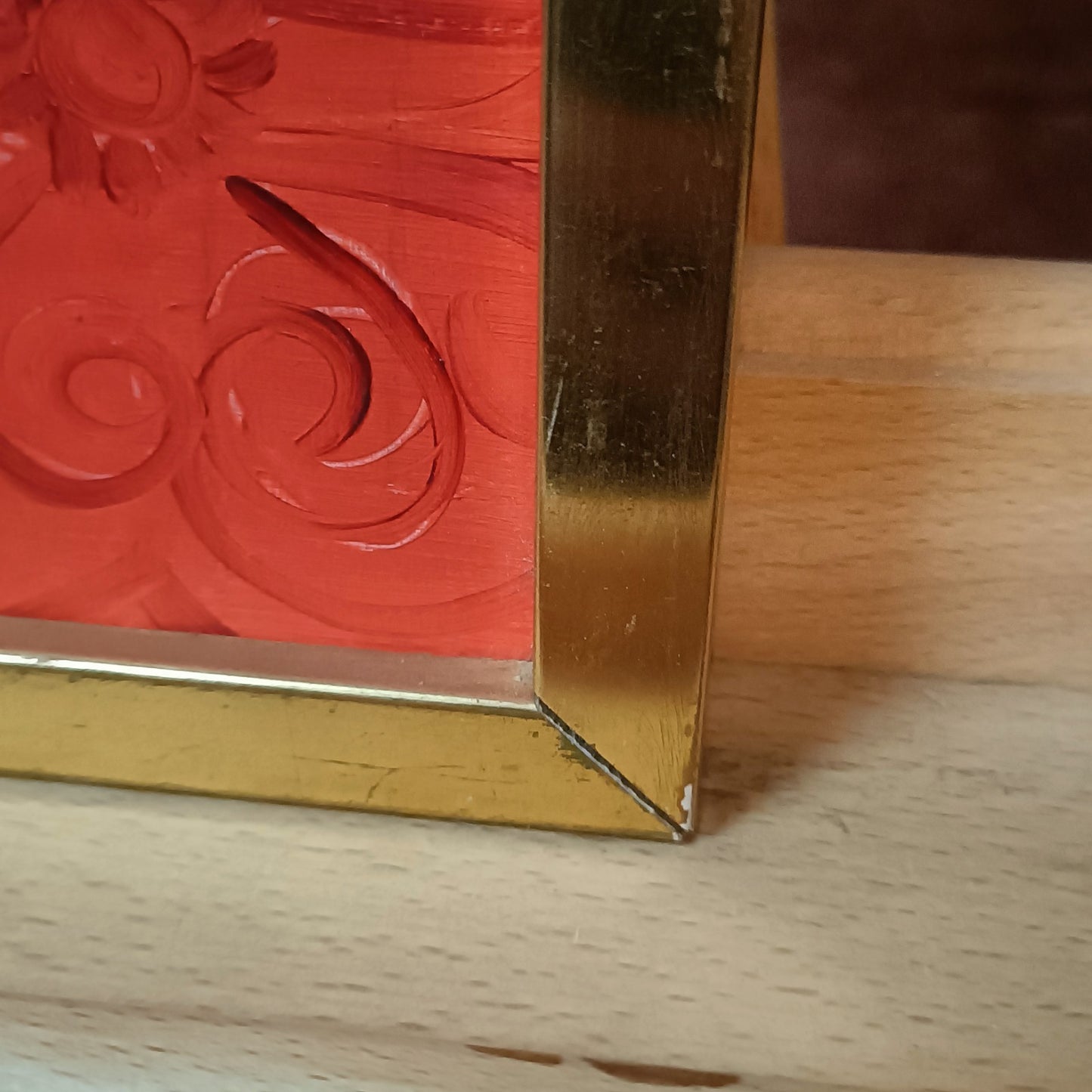 LEWIS MITCHELL (b.1938) Original Oil Painting on Board "Pauline's Flowers"