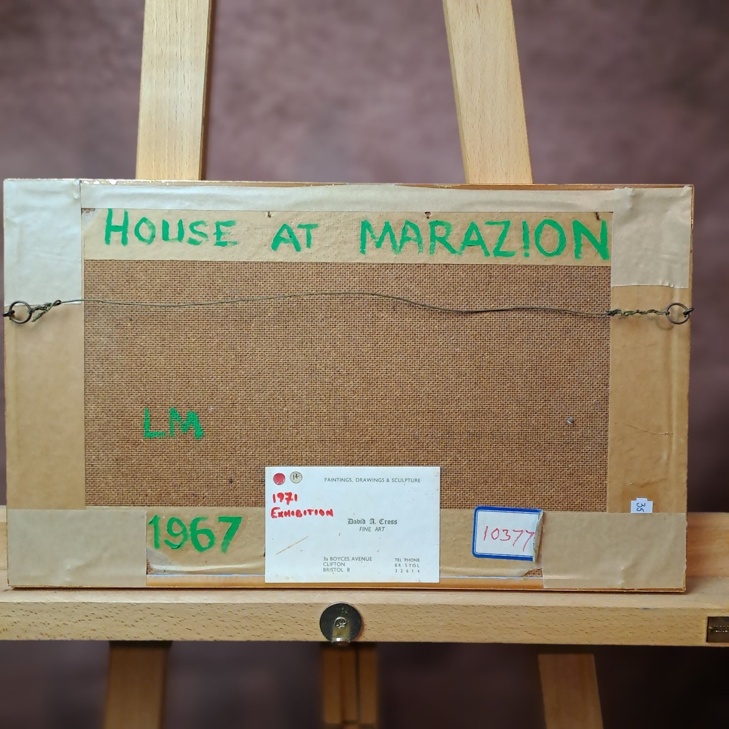 LEWIS MITCHELL (b.1938) Original Oil on Board "House at Marazion"