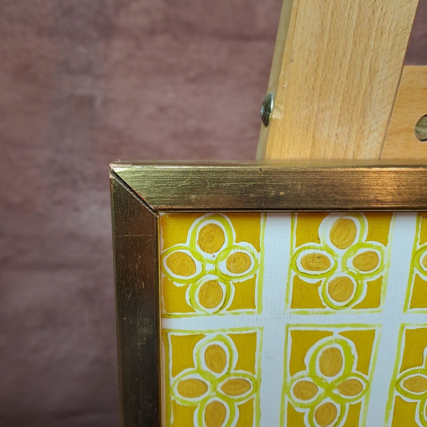 LEWIS MITCHELL (b.1938) Original Oil on Board "Yellow Flowers"