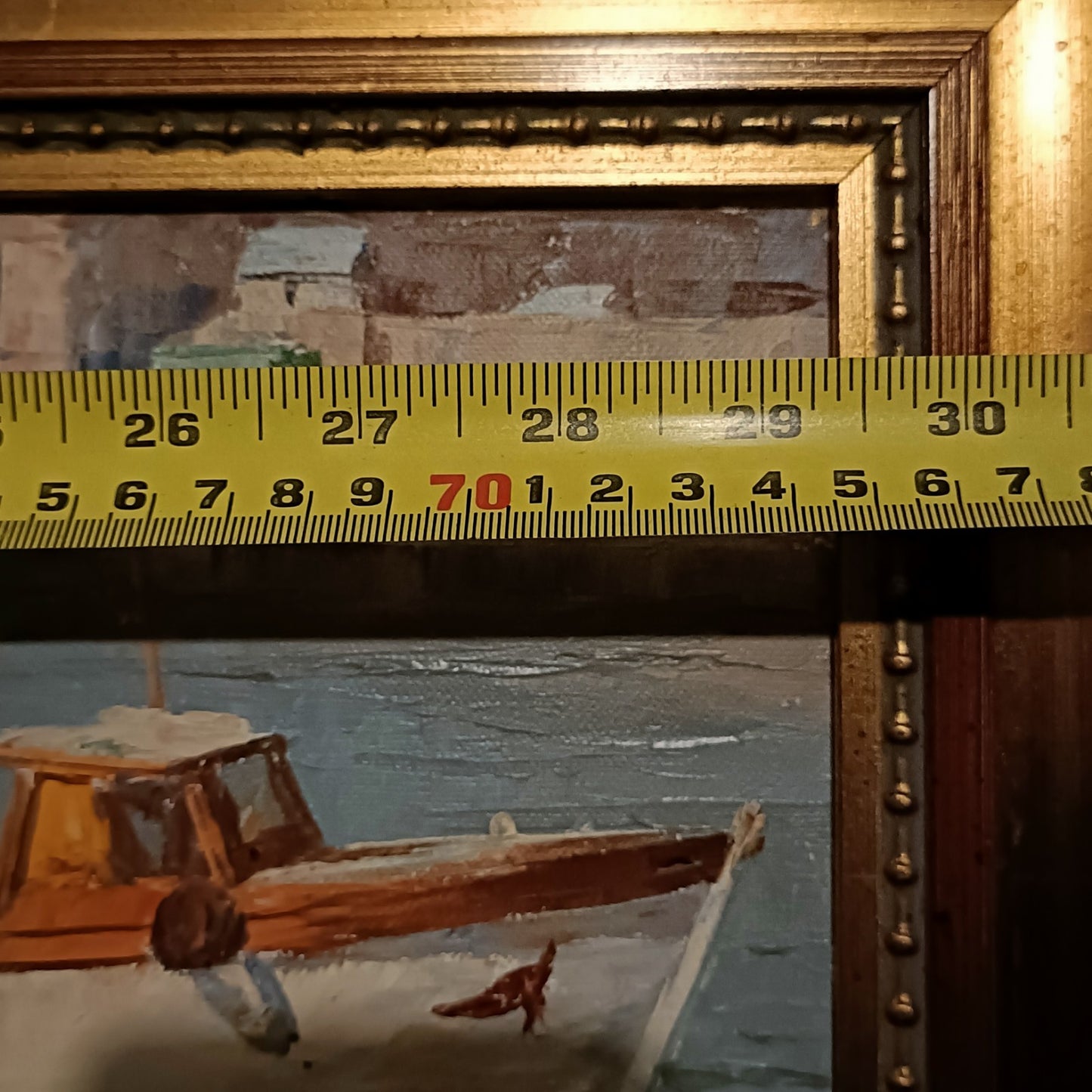 NANCY BAILEY (1913-2012) Framed Original Oil on Canvas "Fishing Boats St Ives"