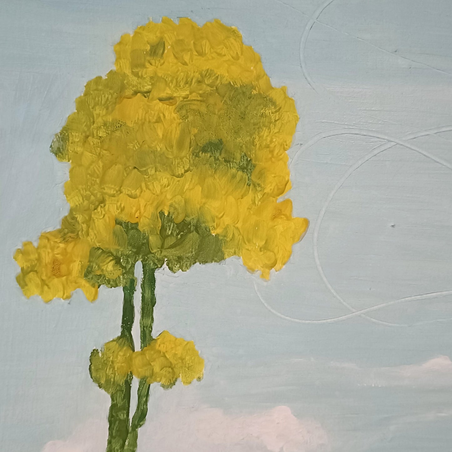 LEWIS MITCHELL (b.1938) Original Oil painting on Board "Two Trees"