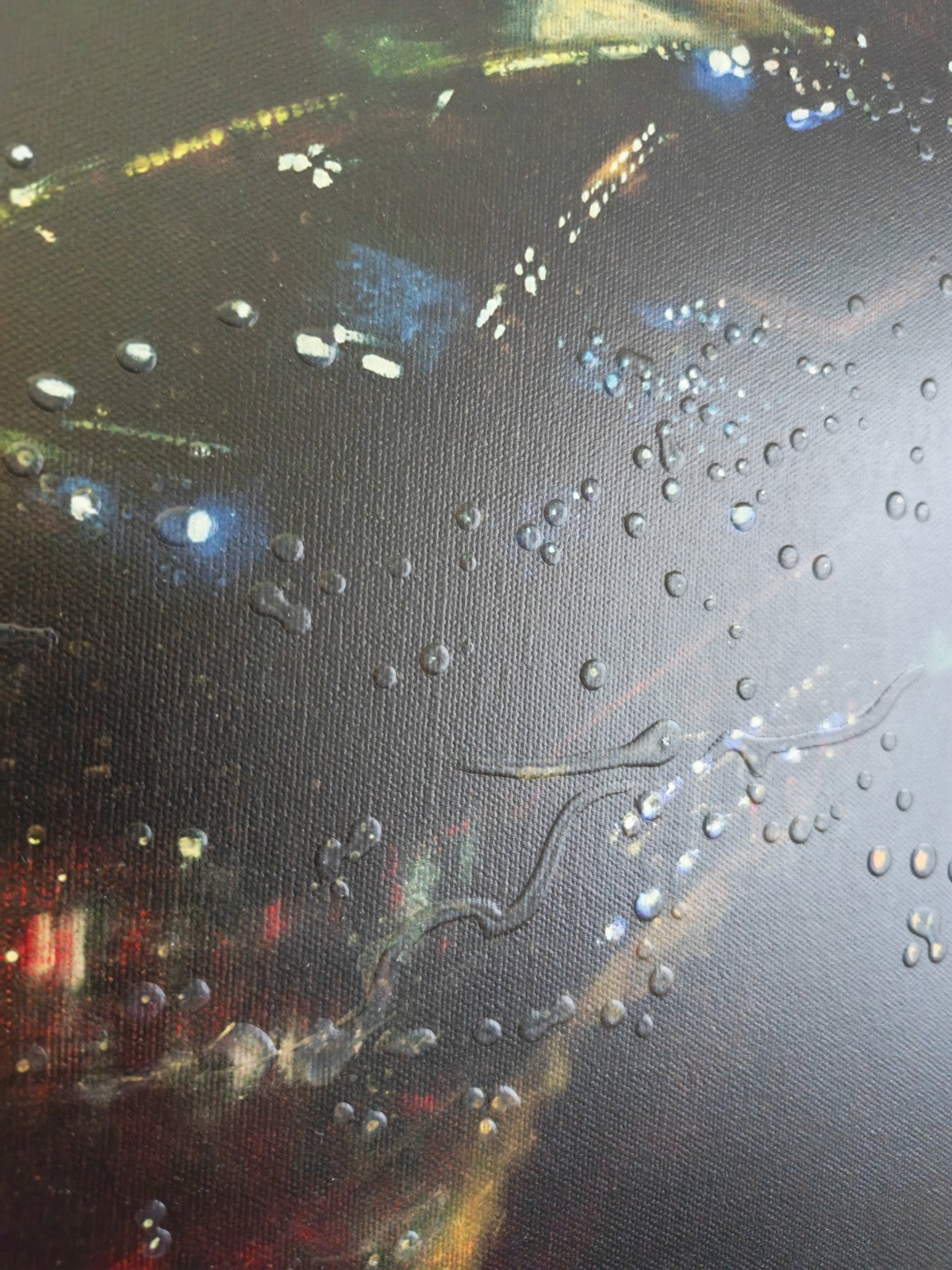 LESLEY ANNE DERKS Large Limited Edition Canvas "Midnight over the Seine" 34/95