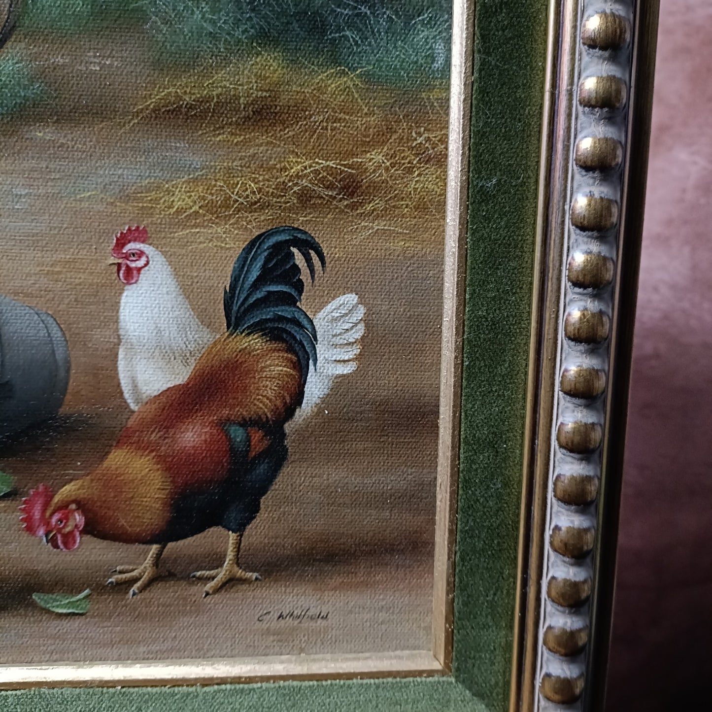 CARL WHITFIELD (b.1958 ) Signed Original Oil Painting Farm Animals