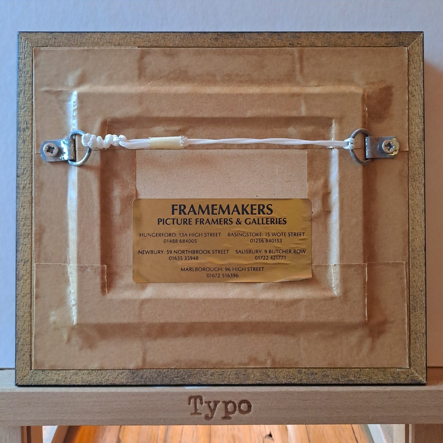 MARY SHAW Framed Original Miniature Oil Painting Church and Cows