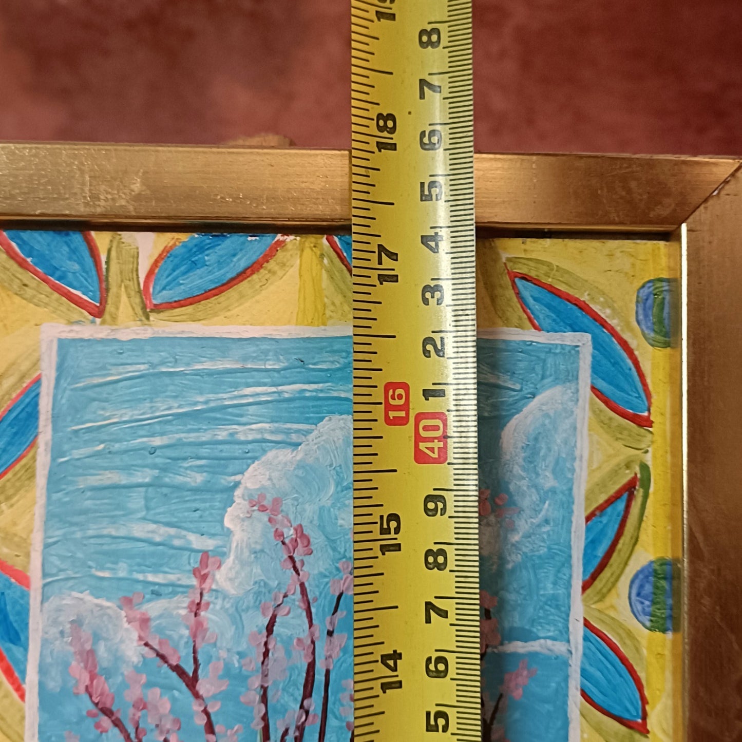 LEWIS MITCHELL (b.1938) Original Oil painting on Board "Monica's Flowers"