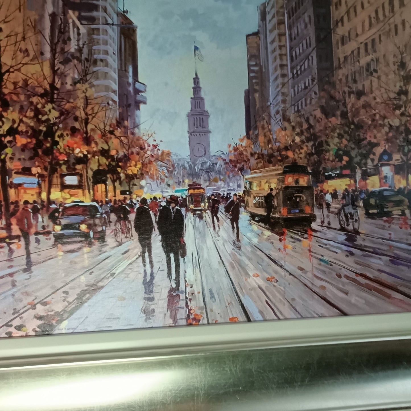 HENDERSON CISZ signed framed limited edition print of Market Street, San Francisco, numbered 10 of 195, by Curated Treasures.
