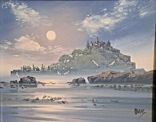DAVID OWENS DYER - Original Oil Painting - "St Michaels Mount", Cornwall