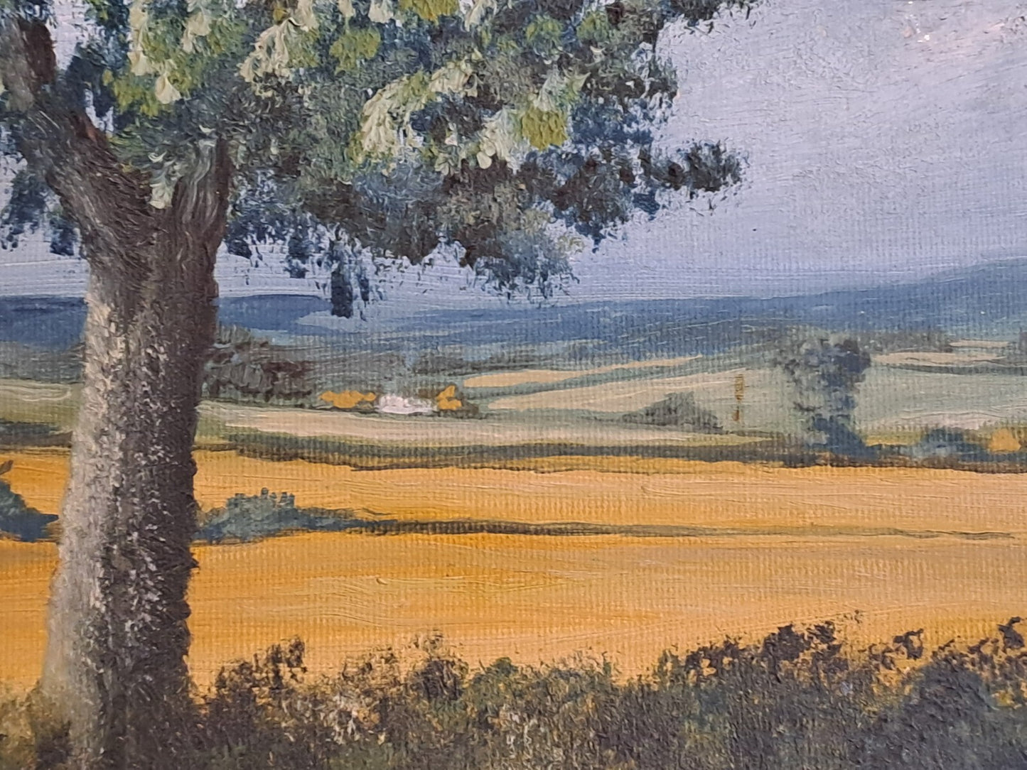 BRIAN CHANDLER Original Oil Painting on Board "Farm landscape with Windmill"