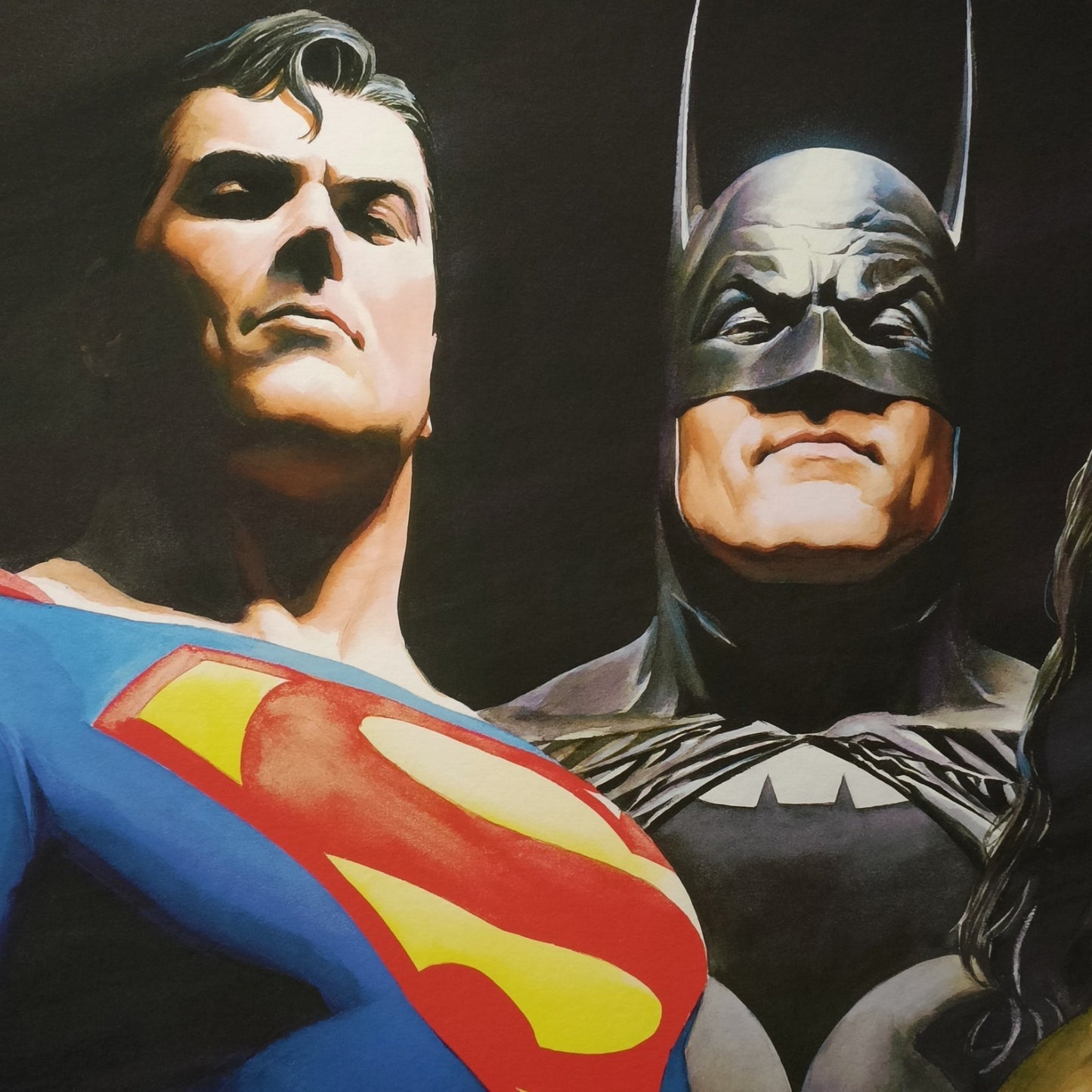 ALEX ROSS Framed Signed Limited Edition Print - "Original Seven" 43/195
