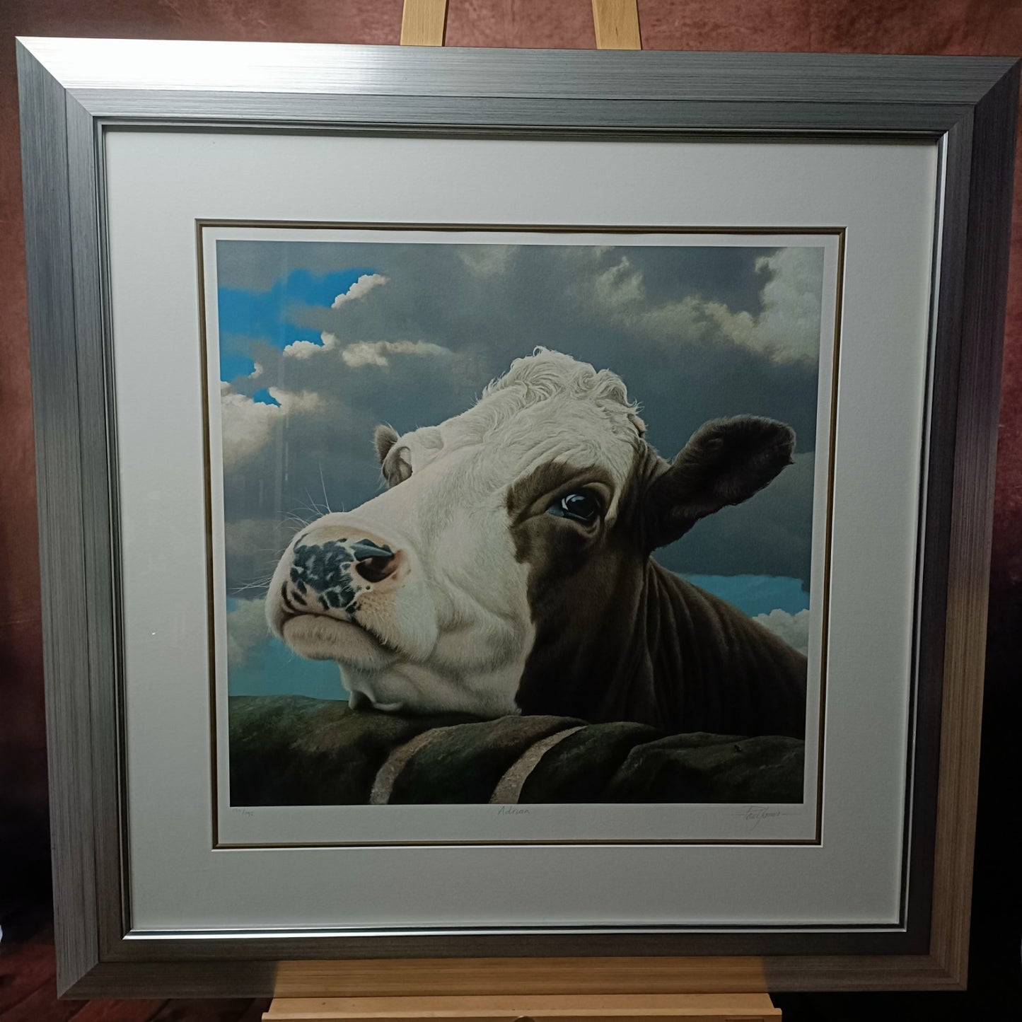 PAUL JAMES Large Framed Signed Limited Edition Print "Adrian" 190/195