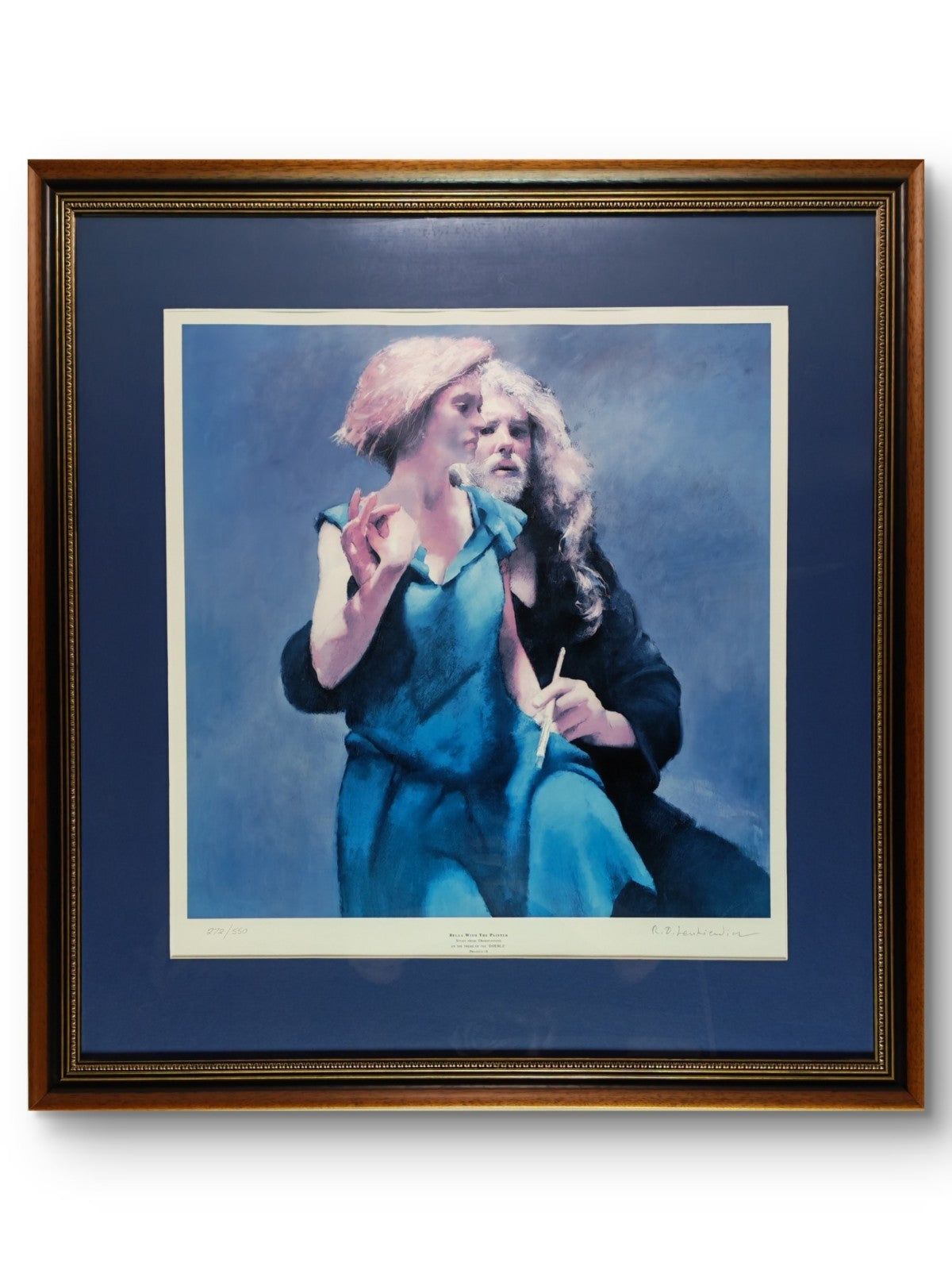 ROBERT LENKIEWICZ Signed Framed Limited Edition "Bella with the Painter" 272/550