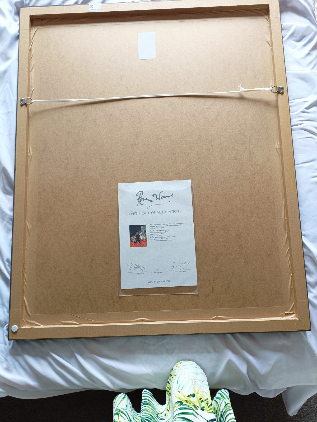 RONNIE WOOD Limited Edition Print 'The Famous Flames - Hi Hat' + COA 88/195