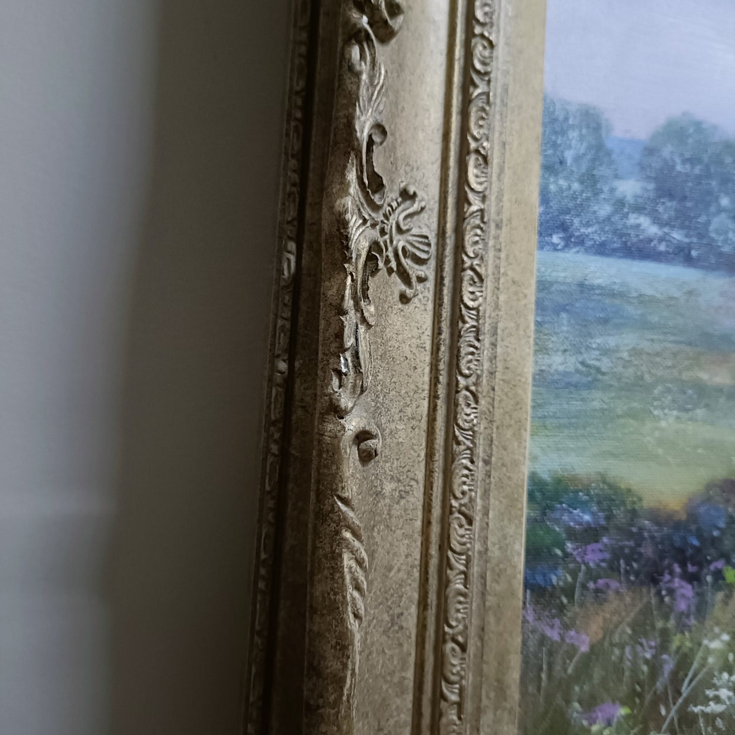 DEBORAH POYNTON Large Signed Framed Original Oil Painting - Poppy Fields