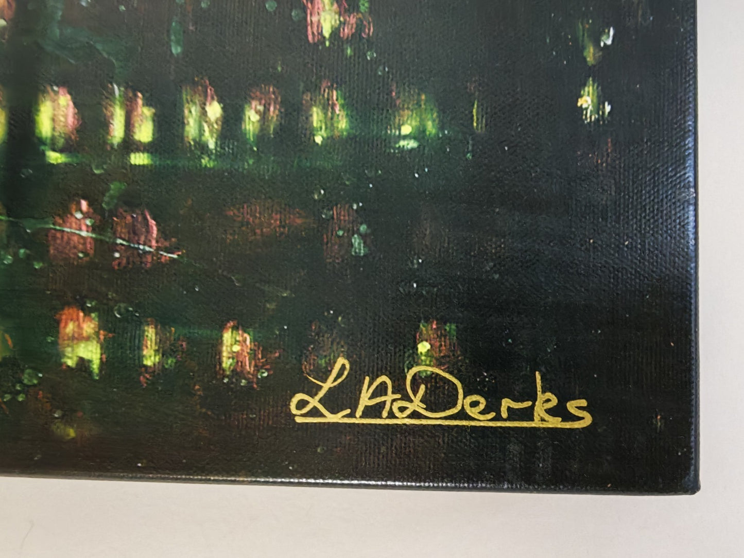 LESLEY ANNE DERKS (1977) Lrge Limited Edition Canvas "Bursting in to life" 17/95