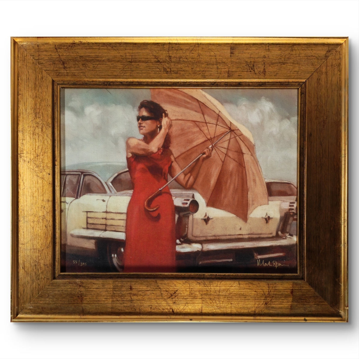 MARK SPAIN "Windswept" Signed Limited Edition Print On Canvas Framed 55/395