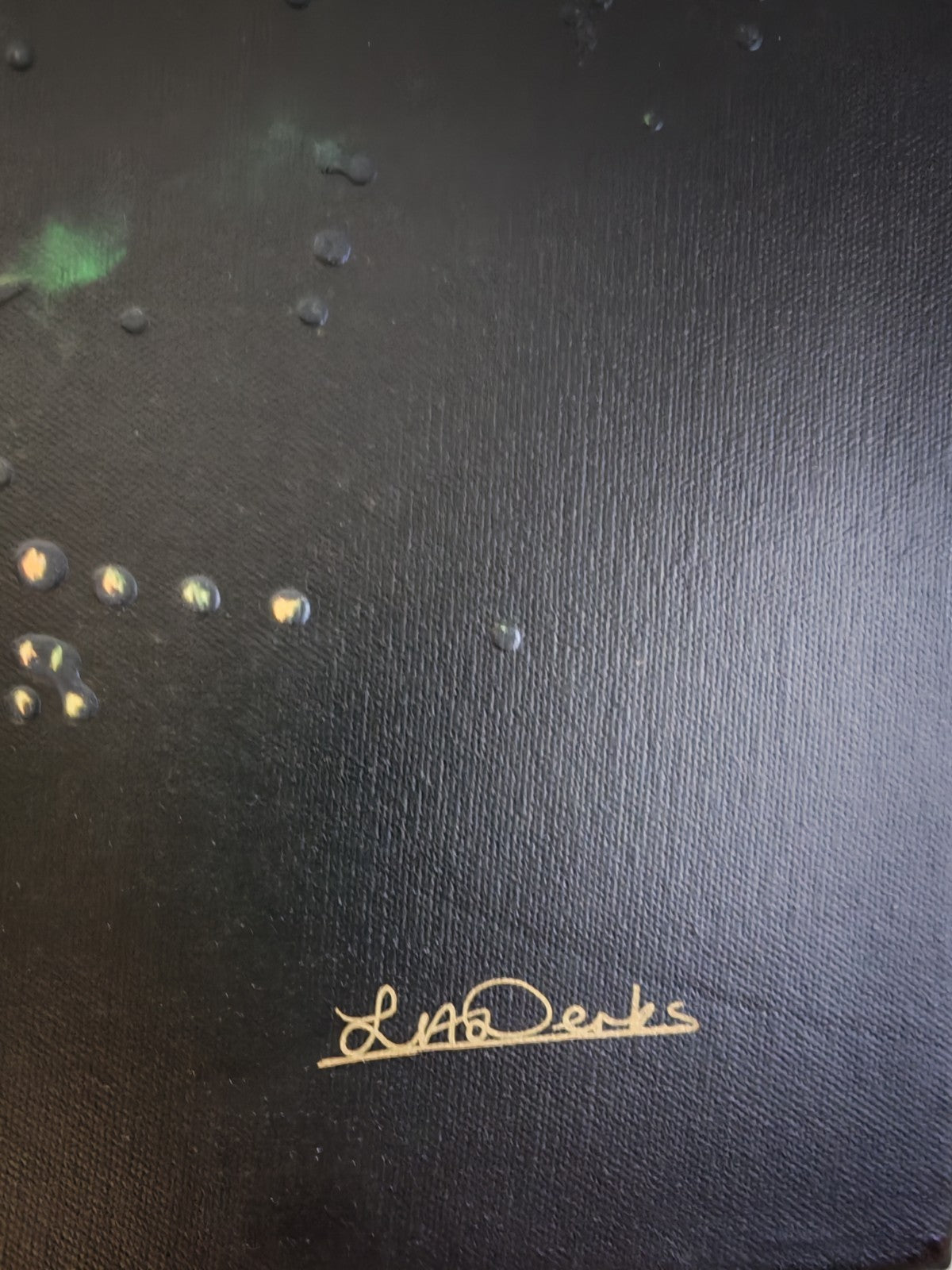 LESLEY ANNE DERKS Large Limited Edition Canvas "Midnight over the Seine" 34/95