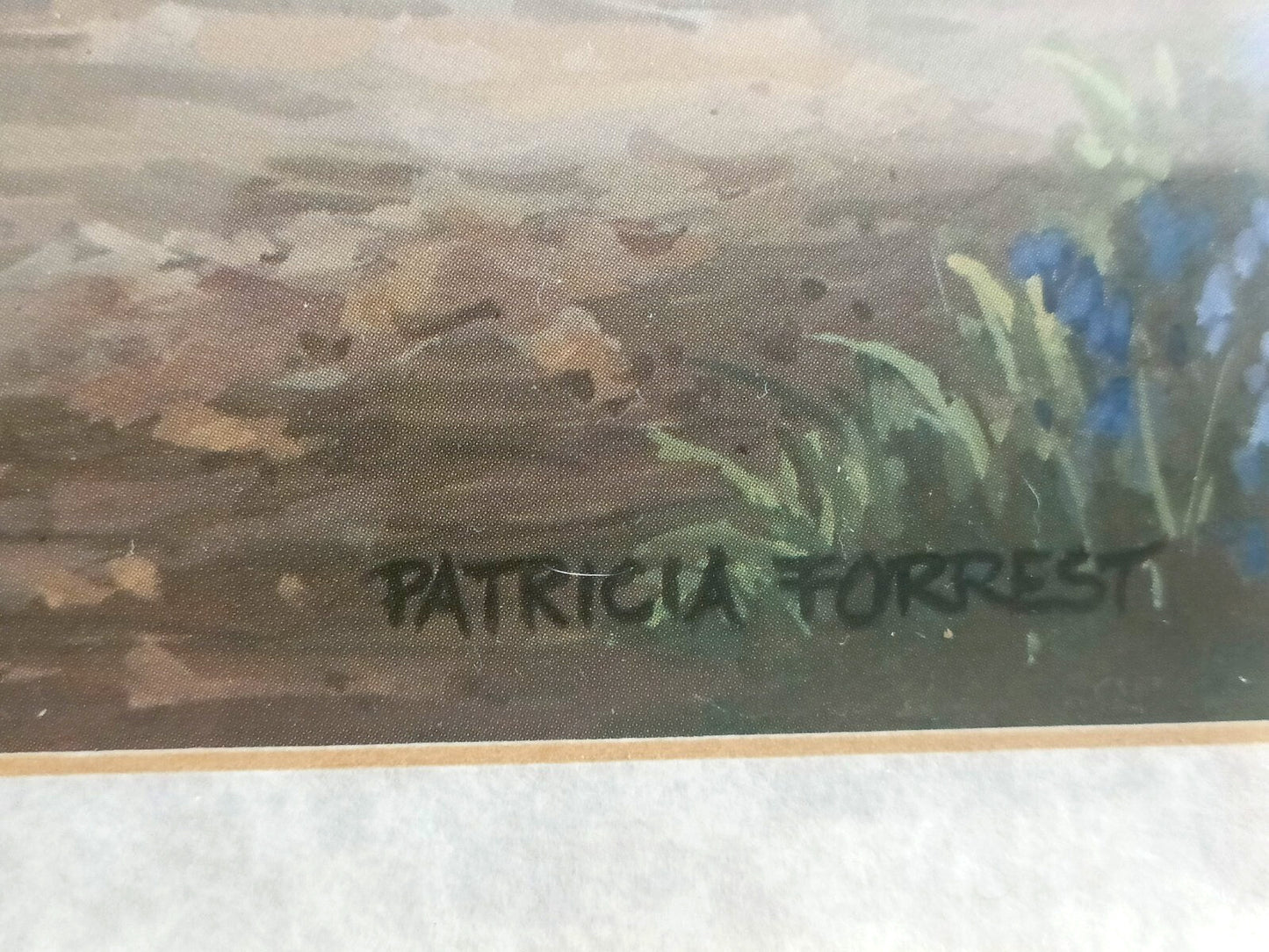 PATRICIA FORREST Original Watercolour "Deer in Bluebell wood"