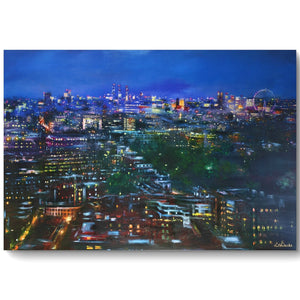 LESLEY ANNE DERKS (1977) Lrge Limited Edition Canvas "Bursting in to life" 17/95