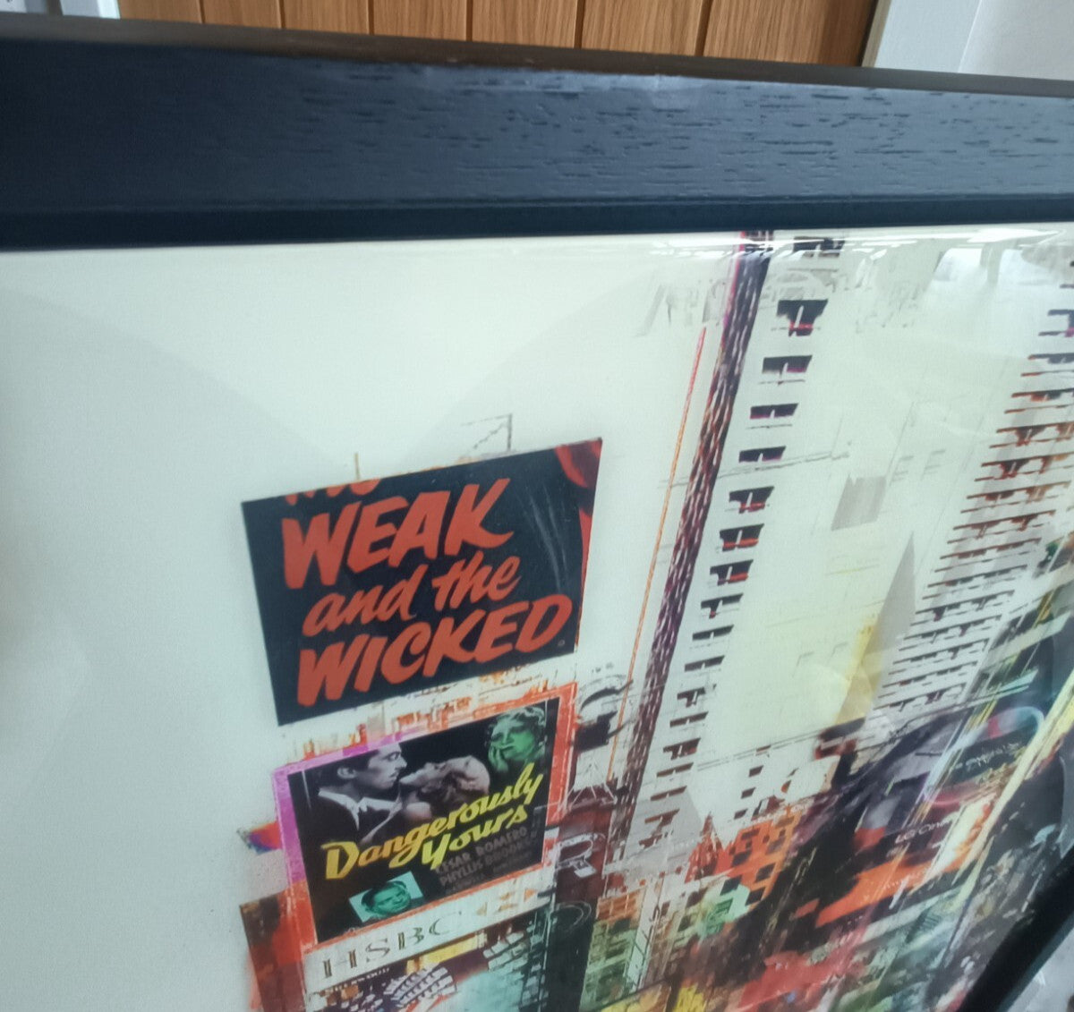 PACO RAPHAEL Original Mixed Media on Aluminium "Times Square"