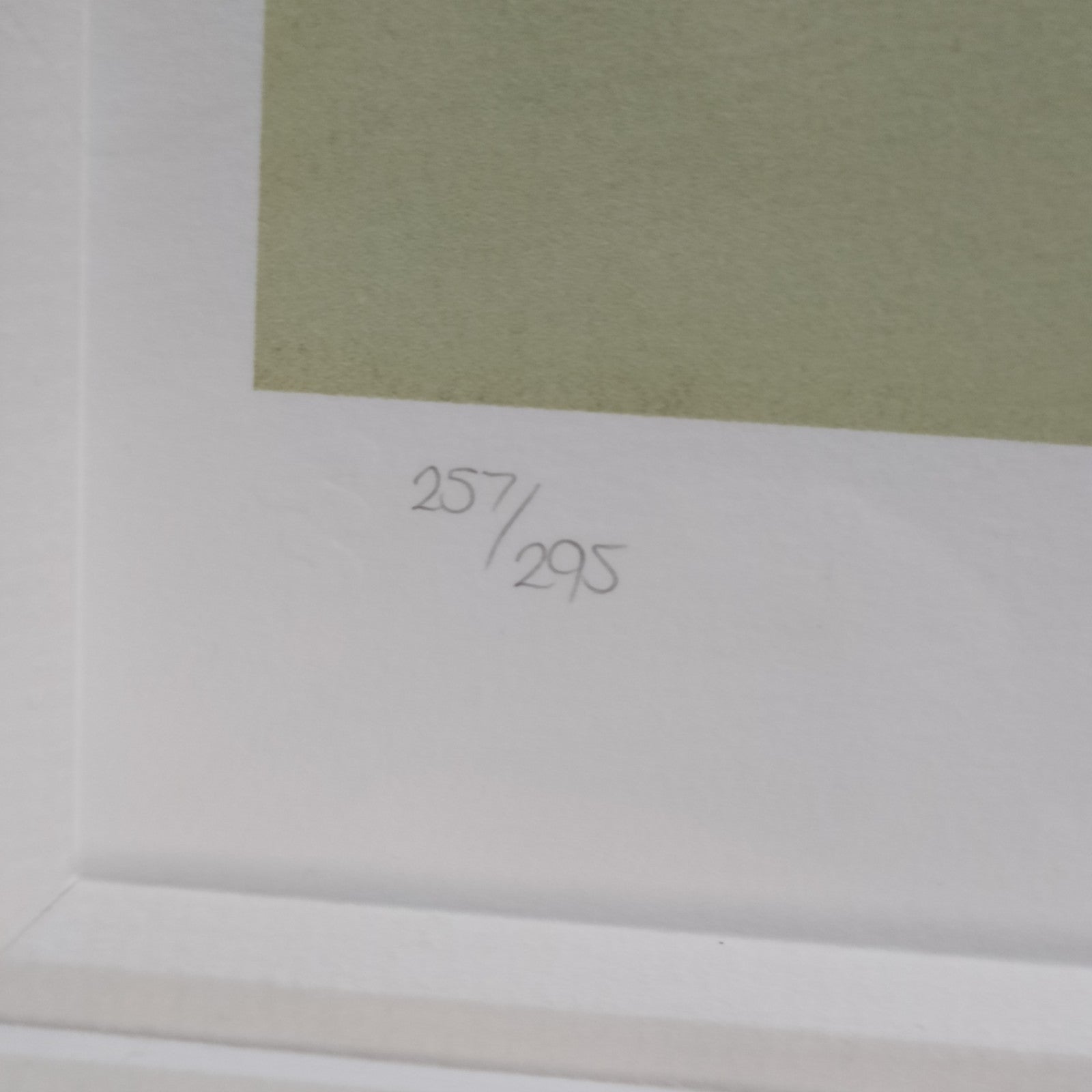 Limited edition framed print "A Winter’s Tale" by Doug Hyde, numbered 257 of 295, displayed in a decorative frame.